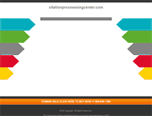 Tablet Screenshot of citationprocesssingcenter.com